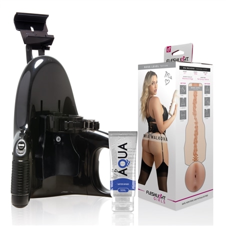 Fleshlight - Mia Malkova Boss Level + Lançamento Universal + Lubrificante Aqua Quality 50 Ml - PR2010382200