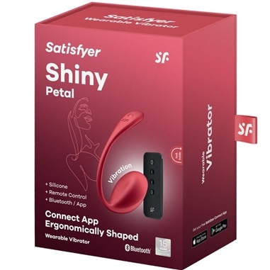 Satisfyer - Shiny Petal Estimulador de Controle Remoto G Point Vermelho Aplicativo Gratuito #5 - PR2010382185