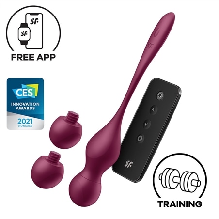 Dispositivo de Treino Pélvico Love Birds Vary Connect App Pelvic Floor Training Vermelho Satisfyer - PR2010384327