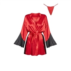 Robe e Tanga Sara Vermelho Beauty Night Fashion - 36-40 S/L - PR2010385009 2
