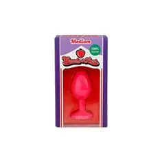 Plug Anal de Silicone com Joia Rosa Candy Lust - PR2010385530