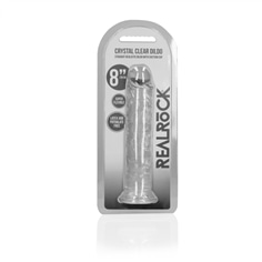 Dildo Straight Realistic Crystal Clear 8 /20 Cm Transparente Realrock - PR2010387053 2
