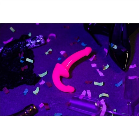 Strap-On sem Arnês Glow In The Dark 6'' / 13,5 Cm Rosa Realrock #4 - PR2010387095