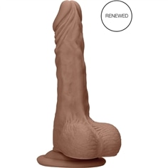 Dildo com Testículos Tan 7 / 17 Cm Realrock - PR2010372485