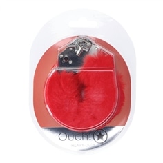 Algemas com Pelúcia Heavy-Duty Fluffy Vermelho Ouch! - PR2010387368 2