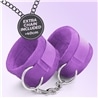 Algemas de Velcro Tough Love com Corrente de 40Cm Extra Crushious Roxo - PR2010377434