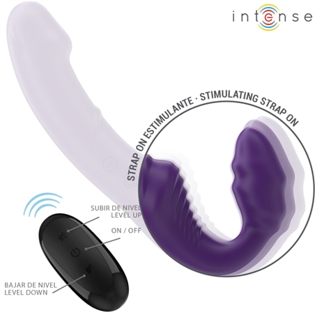 Intense - Jill Vibrador Duplo 20 Cm Controle Remoto Roxo #1 - PR2010385429