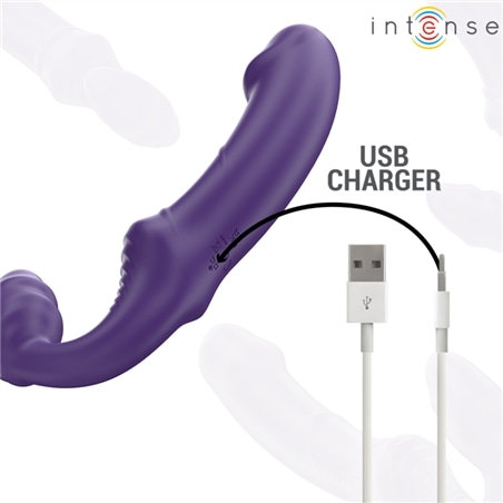 Intense - Jill Vibrador Duplo 20 Cm Controle Remoto Roxo #4 - PR2010385429