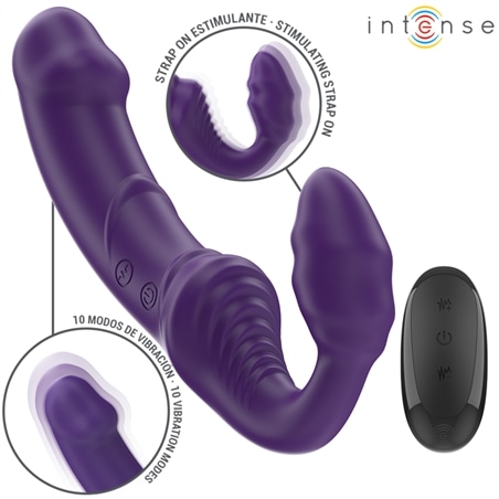 Intense - Jill Vibrador Duplo 20 Cm Controle Remoto Roxo #5 - PR2010385429