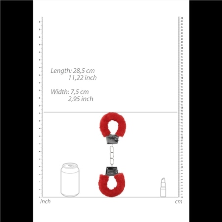 Algemas Com Peluche Beginner's Furry Handcuffs Vermelhas #4 - PR2010320024