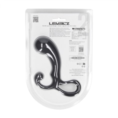 Estimulador de Próstata  Em Silicone com Bolbo e Alça L Preto Levelz - PR2010387651