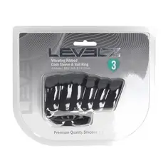 Manga Vibratória de Silicone com Estrias para o Pênis e Anel para Os Testículos Preto - PR2010387660 2