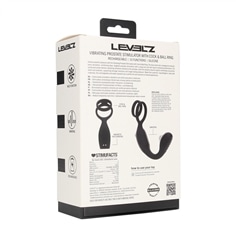 Estimulador de Próstata com Vibração e Anel para o Pénis e Testículos Preto Levelz - PR2010387678