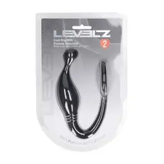 Estimulador de Próstata com Anel de Silicone L Preto Levelz - PR2010387727 2