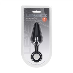 Plug Anal de Silicone L Preto Levelz - PR2010387730 2
