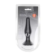 Plug Anal de Silicona Slim L Preto Levelz - PR2010387737 2