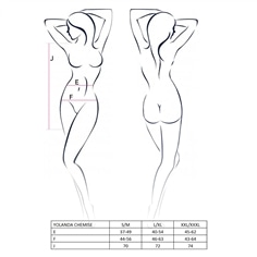 Camisa de Noite e Tanga Yolanda Rosa Passion - 40-42 L/XL - PR2010365159 2