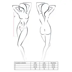 Camisa de Noite e Tanga Yolanda Rosa Passion - 40-42 L/XL - PR2010365159 2