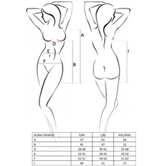 Camisa de Noite e Tanga Aura Preta Passion - 40-42 L/XL - PR2010365145 2