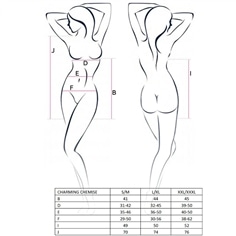 Camisa de Noite e Tanga Charming Preta Passion - 40-42 L/XL - PR2010365165 2