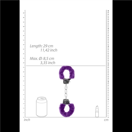 Algemas com Peluche Pleasure Furry Handcuffs Roxas #5 - PR2010314487