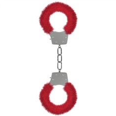Algemas com Peluche Pleasure Furry Handcuffs Vermelhas - Vermelho - PR2010319878