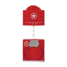Algemas com Peluche Pleasure Furry Handcuffs Vermelhas - Vermelho - PR2010319878 2