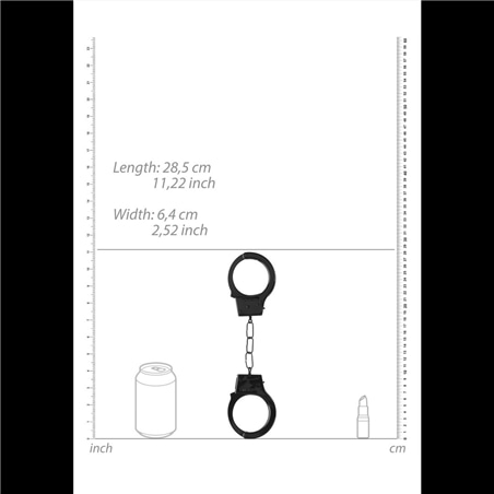 Algemas Em Metal Beginner's Handcuffs Pretas - Preto #5 - PR2010320067