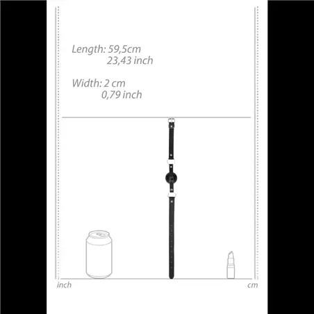 Mordaça Ouch! Ball Gag Preta - Preto #5 - PR2010317990