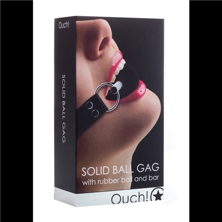 Mordaça Ouch! Solid Ball Gag Preta - Preto - PR2010324000