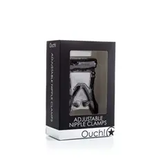 Pinças Para Mamilos Ouch! Adjustable Nipple Clamps Pretas - PR2010324023 2