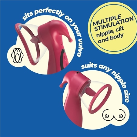 Saci Estimulador de Clitóris e Mamilos com Sucção Crushious #7 - PR2010387883