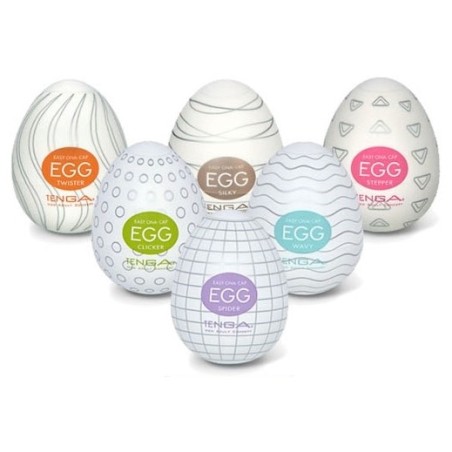 Caixa Com 6 Masturbadores Tenga Egg 6 Colors Package - PR2010318915