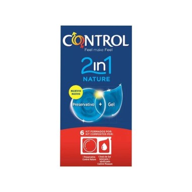 Preservativos Control 2In1 Nature + Lube Nature 6 Unidades #1 - PR2010347685