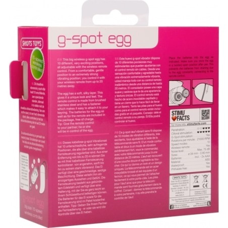 Ovo Vibratório G-Spot Egg Roxo Grande #1 - PR2010319205