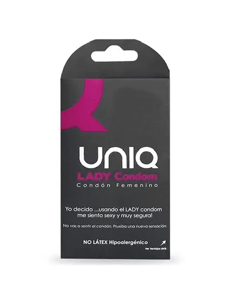 Preservativos Femininos Unique Lady Condom Sem Látex 3 Uds - PR2010362960