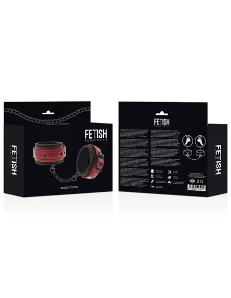 Algemas de Tornozelo ou Punhos em Couro Vegano Fetish Submissive Dark Room #5 - PR2010366044