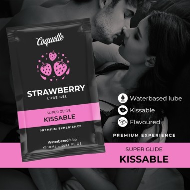 Coquette Waterbased Kissable Strawberry Lube Gel 10 Ml #1 - PR2010367825