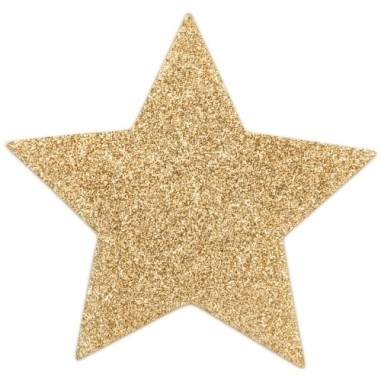 Tapa Mamilos Flash Glitter Star Bijoux Indiscrets Dourados - PR2010324329