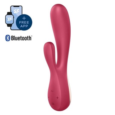 Vibrador Mono Flex Com App E Bluetooth Satisfyer Vermelho - PR2010358549