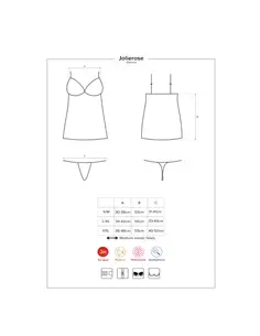 Camisa de Noite e Tanga Jolierose Obsessive Vermelha - 36-38 S/M - PR2010355025 2