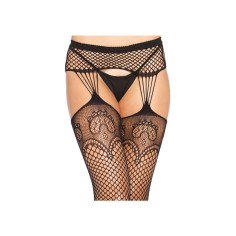 Collants de Rede Efeito Porte de Liga - Preto - T. ÚNICO - PR2010332241 2