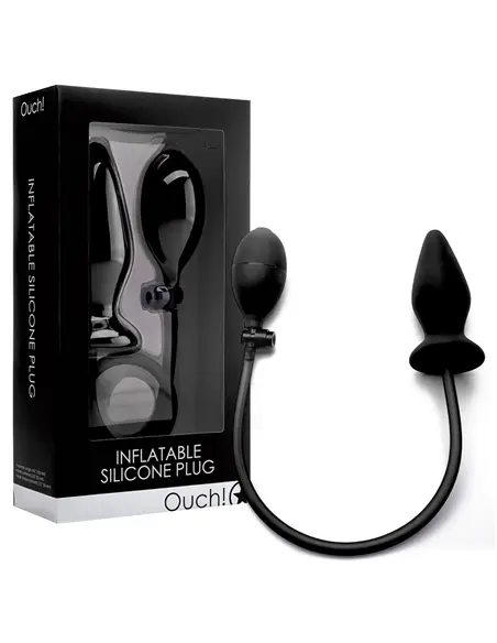 Plug Anal Insuflável de Silicone Ouch! Preto - Preto - PR2010324505