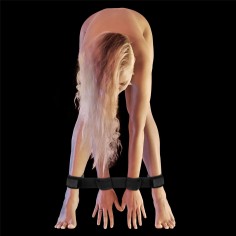 Barra Afastadora com Algemas Ouch! Spreader Bar With Cuffs Preta - PR2010355560