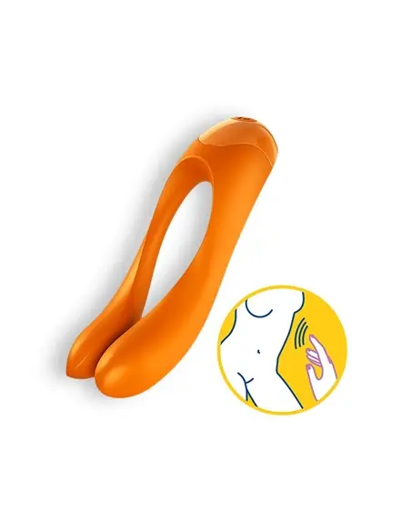 Vibrador Candy Cane Satisfyer Laranja - PR2010366520