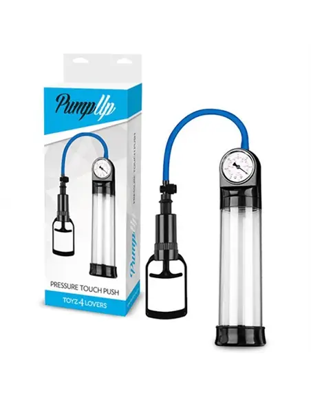 Bomba para o Pénis com Medidor Pressure Touch Push Transparente - PR2010348610