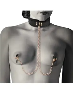 Coquette Fantasy Collar With Nipples Clamps - PR2010368824
