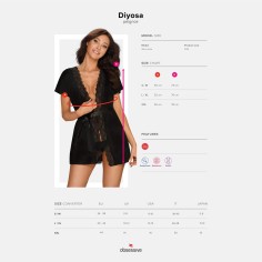 Robe Diyosa Obsessive Preto - 36-38 S/M - PR2010366042 2