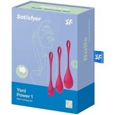 Conjunto de 3 Bolas Kegel Yoni Power 1 Satisfyer Vermelhas - PR2010371226 2