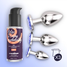 Bijou Anal Wet Train Trio Crushious Azul - PR2010372054